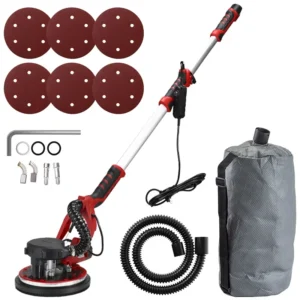 Electric Industrial Grade 110V 220V Handheld Portable Variable Speed 100 Grit 225mm Sandpaper Cement Wall Belt Sander