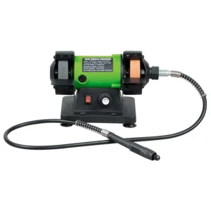 Electric Mini Bench Grinder Polisher 150W 75mm Wheel Variable Speed Grit 120/320 Flex Shaft Model BG-3175