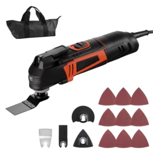 Electric Oscillating Tool Multi Tool for Home Improvement Woodworking DIY Projects 3Amps 6 Variable Speeds High Efficiency