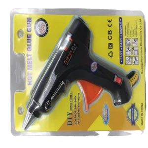 Electric Plastic Hot Melt Glue Gun Adjustable Temperature High Melting Performance 2mm Nozzle for DIY Beauty Glue
