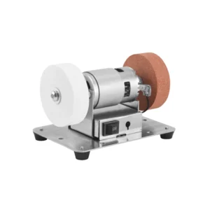 Electric Small Desktop Bench Grinder with Dual Grinding Wheels Coarse & Fine Sanding Rust Removal & Sharpening