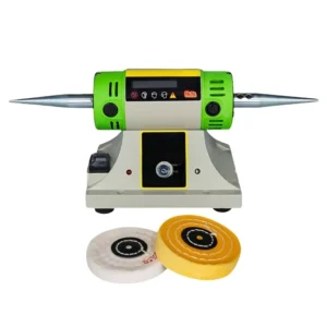 Electrical Two head Transmission Bench Grinder Tool Polisher Grinding Wheel Machine for Jade Woodworking Jewelry Engraving