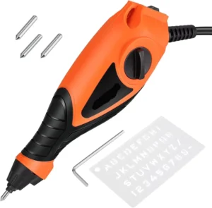 Engraver 5 Speed Etching Power Tool Equipped with Soft Rubber Handle and Tungsten Carbide Steel Bits Mini Multi Function Engrave