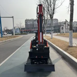 Excavator 0.9 Ton Mini Digger Zero Tail Crawler Type with Cab for Excavation