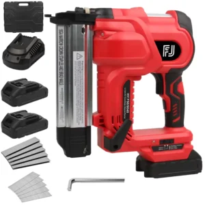 F50 Lithium Electric Staple Gun Cordless Brad Shooting Nail Guns Portable Nailing Tools Machine Battery Framing Nailer
