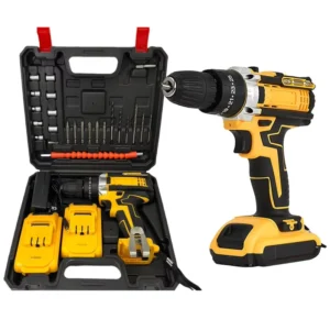 Factory Direct OEM 21V Lithium Battery Electric Drill Set Brushless Electric Drill Set with Impact Accessories