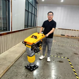 Factory Direct Sales High Efficiency 6.5HP Soil Compactor Earth Concrete Vibrating Compactor Rammer 220V 380V 1 Year Warranty