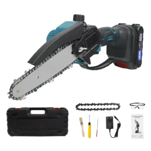 Factory Electric Tree Branches Pruning Saw 4 Inch 2000mAh Battery Portable Li ion Power Mini Cordless Small Chainsaw