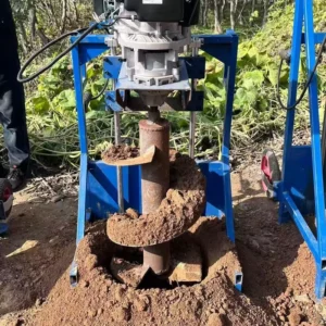 Factory Farm Portable Hole Digger 40cm-60cm Gasoline/Diesel Powered Max.80cm Drilling Depth Motor/Engine Ground Drilling Machine