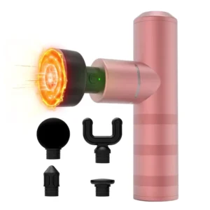 Factory Oem Odm 14Cm Electric Fascia Gun Massager With Heating Deep Tissue With Case