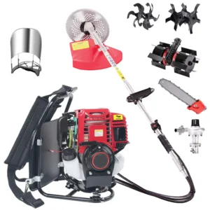 Factory Superlier Customizable 4-Stroke Petrol Grass Cutter Machine 55.7cc Metal Brush Cutter Gardening Nylon Weed Trimmer
