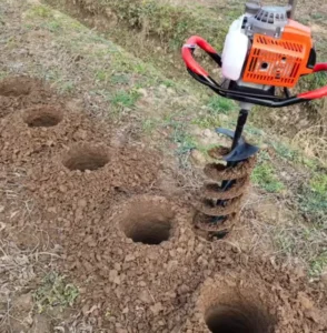 Farm Hole Digger Gasoline Ground Drill Auger Machine Petrol Portable Manual Earth Drilling Machine