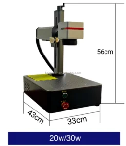 Fiber Laser Engraving Machine for Metal Stone Rubber Plastic with 2.5D Deep Marking Laser Marking Engraving Machine