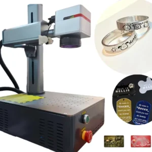 Fiber Laser Engraving Machine for Stone Metal Wood Rubber Plastic CNC Bench Top Laser Marking System with Deep Marking