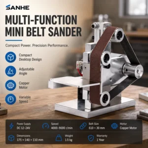 Fixed Angle Knife Grinding Cutting Mini DIY Polisher Belt Sander Machine Abrasive Belt Machine for Woodworking