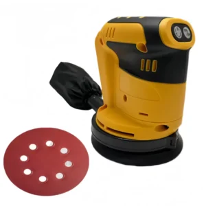 For 20V Battery 125MM Electric Round Sander Polisher Grinding Machine Brushless Motor 3 Speed Cordless Orbital Woodworking Tool