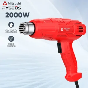 Fyseus Hot air GUN Portable 220V Electric 2000W Hot Air Blow Heated Gun For Industrial And Auto Repairing