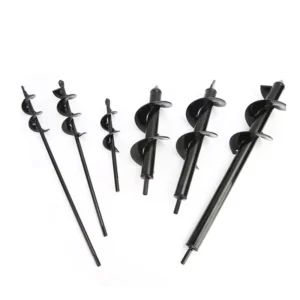 Garden Plant Drill Bit Twist Auger Spiral Hexagon Shank 100cm for Home Outdoor Courtyard Digging Earth Planting Loose