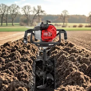Gasoline Earth Auger Petrol Post Hole Digger Handheld Ground Drill Machine for Farm Garden Tree Planting Fence Hole Digging