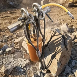 HXGH Hydraulic Piston Rock Splitter with AC Motor and Pump for Mining High Force Rock Breaking Equipment