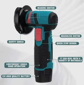 Hand Grinder Polishing Machine Lithium Battery Small Angle Grinder