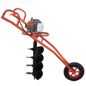 Hand Push One wheel Petrol Gasoline Power Deep Planting Earth Augers Boring Machine Hole Digger Drill Tree Planter