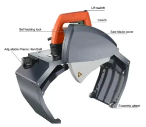Hand held Electric Pipe Cutting Machine 15 220mm Steel Pipe Cutter 1000W 8mm Thickness