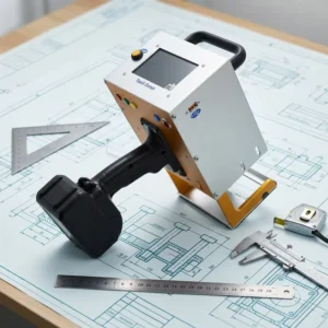 Handheld Dot Metal Engraving Machine with Touch Screen for Car and Motorcycle VIN Number Marking