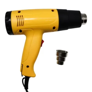 Handheld Electric Hot Air Gun Pistol with Adjustable Temperature up to 600C 1800W Corded for DIY Industrial Use