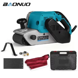 Handheld Flat Bottomed Sand Belt Machine Inverted Woodworking Sanding Polishing Machine Reverse Style Collect Dust