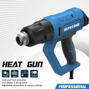 Heat Gun With LED 2000W 14A Heavy Duty Industrial Hot Air Gun
