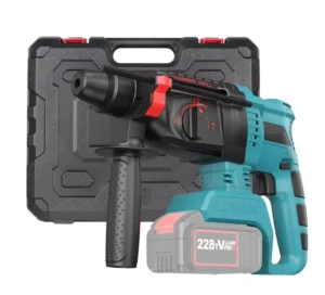 Heavy 21V Li Ion Battery Impact Drill Multi Function Rotary Power Breaker Hammer Machine Tool