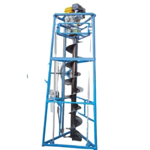 Heavy Duty Earth Auger 15HP Diesel Engine Earth Drill Machine