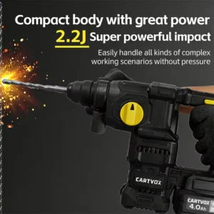 Heavy Duty Electric Hammer Drill Industrial Professional Rotary Hammer Power Tool Set