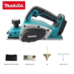 Heavy-Duty Wood Planing Tool for Industrial Carpentry Construction Sites 18V Brushless Cordless Electric Planer