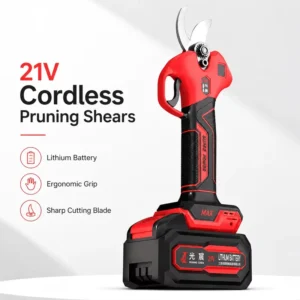 High Efficiency Cordless Battery Powered Pruning Shears With Dual Batteries for Orchard Vineyard Fruit Tree Trimming