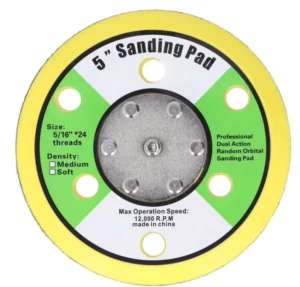High Hardness Customized OEM Pneumatic Orbital Sander Sanding Pad with Hook Loop Backer High Performance Polishing Sanding Pad