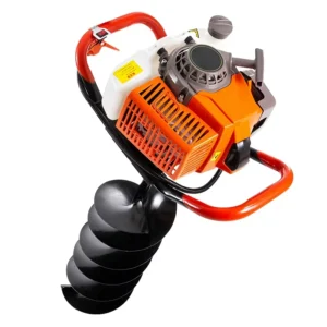 High Power 2 Stroke 68CC Gasoline Ground Drill Small Earth Auger for Tree Planting Orchard Fertilizer Application Hole Digger