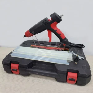 High Power 300W Industrial Electric Hot Melt Glue Gun Built in Safety Fuse 11mm 12in Silicone Sticks Adjustable Glue Output