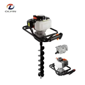 High Power 52cc Gasoline Earth Auger 2 Stroke Post Hole Digger for Fence Tree Planting