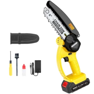 High Power Handheld Cordless Chainsaw Garden Tool Lightweight Electric Saw Lithium Battery Portable Woodworking Chain Saw
