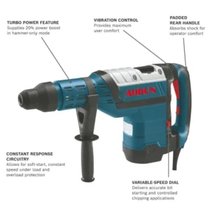 High Power Industrial Heavy Duty Jackhammer 1600w SDS MAX Electric Rotary Hammer Drill