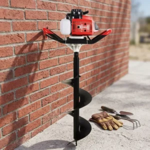 High Power Professional Portable 2 Stroke Gasoline Earth Auger 48F 62cc Ground Drill High Efficiency for Earth Drilling