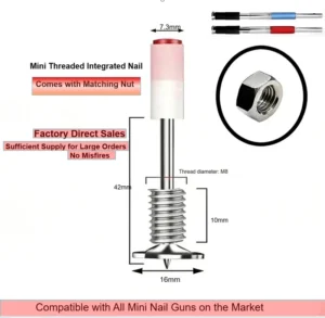 High Quality Manual Pure Steel Framing Nail Gun Mini Ceiling Fastener DIY Decoration Installation Hand Tool Gun nail Steel nail
