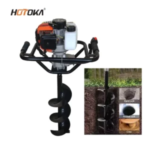 High Quality Tree Planting Digging Machines Hole Digger 52cc Gas Earth Drilling Power Earth Auger Machine