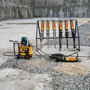High Sale High Quality Handheld Hydraulic Rock Splitter with 8HP AC Motor and 60Mpa Pressure for Mining Applications