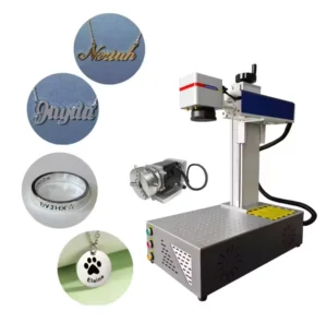 High Speed Fiber Laser Engraver 20W 30W 50W 0 01mm Accuracy 7000mm s Marking for Jewelry Hardware Nameplate
