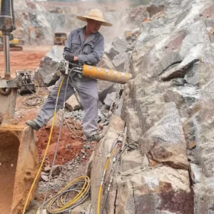 High Standard and Efficient Hydraulic Piston Rock Splitter with AC Motor and Pump for Mining Applications