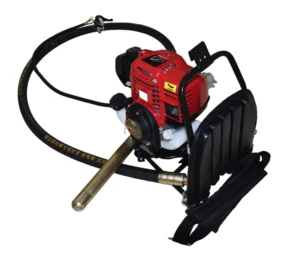 High performance gasoline powered concrete vibrator for compaction and demolition