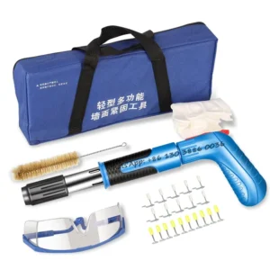 Home Pneumatic Cordless Ceiling Concrete Wall Anchor Wire Slotting Device Rivet Gun Power Tool Manual Steel Mini Nail Gun